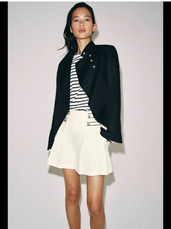 Zara women denim Bermuda shorts - Image 2