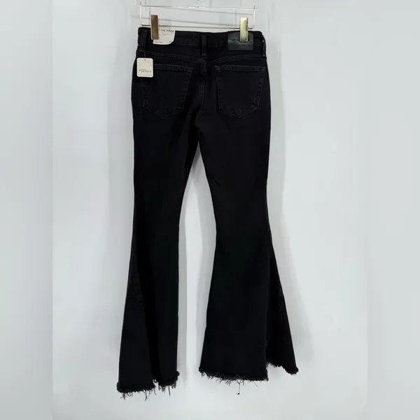 We‎ The Free Emre Flare Jeans in black size 26 NWT - Image 5