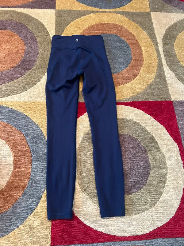 Lululemon Athletica All The Right Places Pant II Dark Blue Leggings 25” Size 2 - Image 8