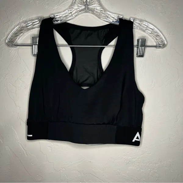 AYBL Training Black/White Logo Sports‎ Bra - Image 3