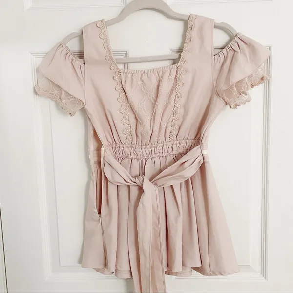 Lizlisa Japanese Kawaii Pastel Lilac Lace Ruffle Ribbon Bow Pelpum Blouse Top - Image 5