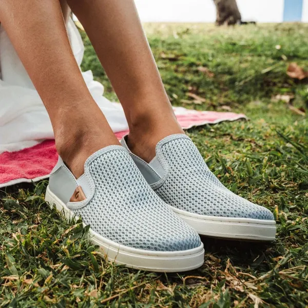Olukai‎ Pehuea Breathable Slip On Shoes in Pale Grey Size 9 - Image 11
