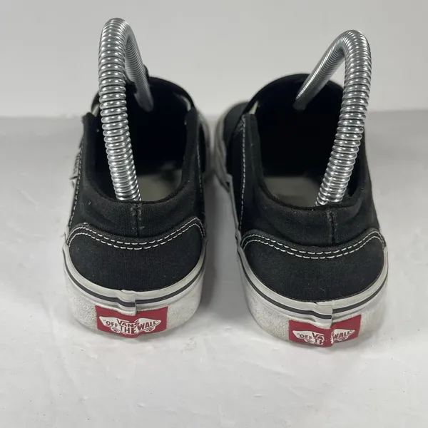 Vans Classic Slip-On Black/White Canvas Skate Shoes Women’s Size 6.5 - Image 5