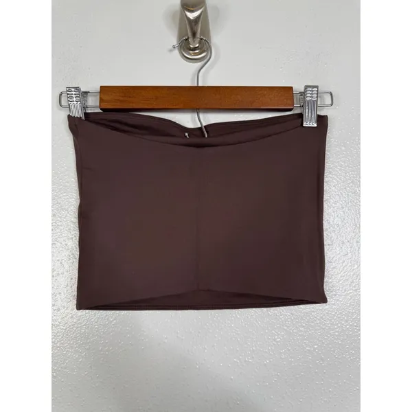 Aritzia Babaton Contour Tube Top Brown Small Strapless Bodysuit Style 128947 - Image 2