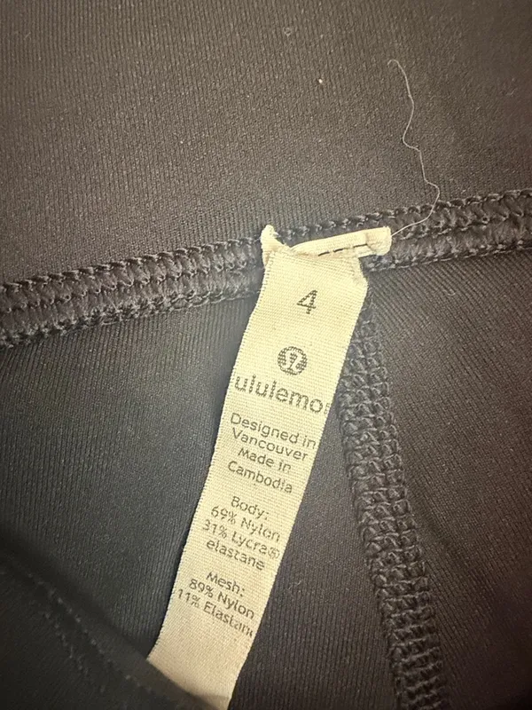 Lululemon Align Black High-Rise Leggings sz 4 25" - Image 3