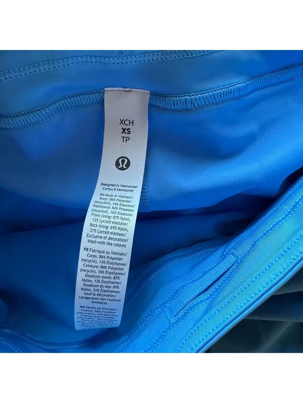 Lululemon A-Line Side-Pleat Tennis Skirt High Rise Ocean Wave Size 4/XS NWT - Image 6