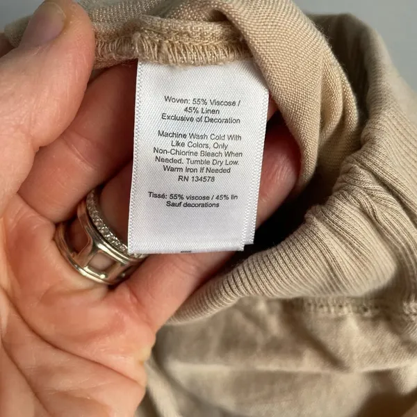 Vineyard Vines Linen Blend Beige Tan‎ Joggers Pants size XL Sweatpants - Image 6