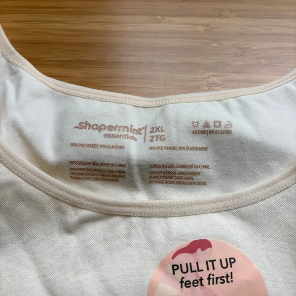 Shapermint Essentials XXL Beige All Day Every Day Scoop Neck Cami Tank Top - Image 3