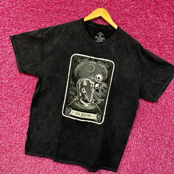 Nightmare before Christmas Lovers tarot card tee size 2xl. - Image 3