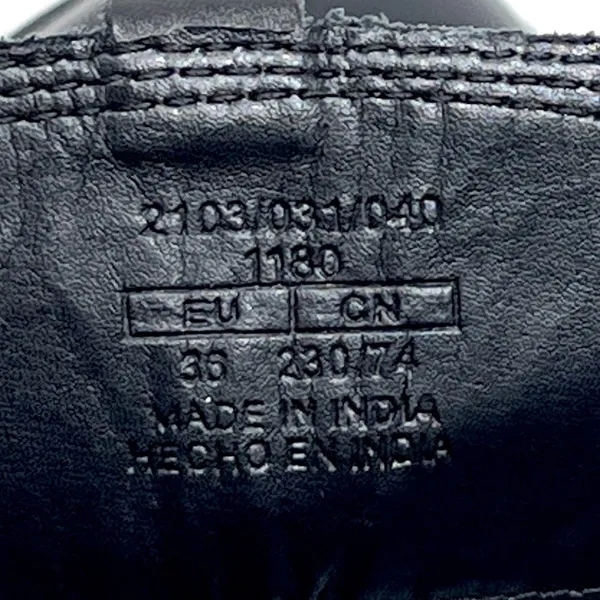 Zara Chelsea Black Leather Inside Zip Platform Lug Sole Ankle Boots EU 36 (US 6) - Image 5
