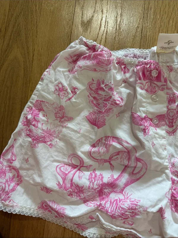Wicked x Katie Kime Printed Boxer Sleep Shorts Sz S - Image 3