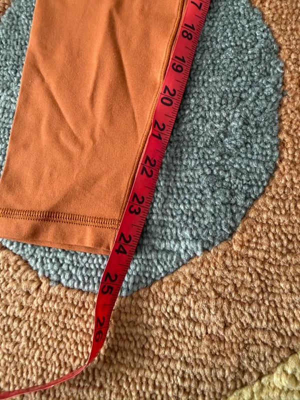 Outdoor Voices NWT Offline by Aerie Real Me 7/8 Leggings Ruched High Rise Orange Size Small - Image 2