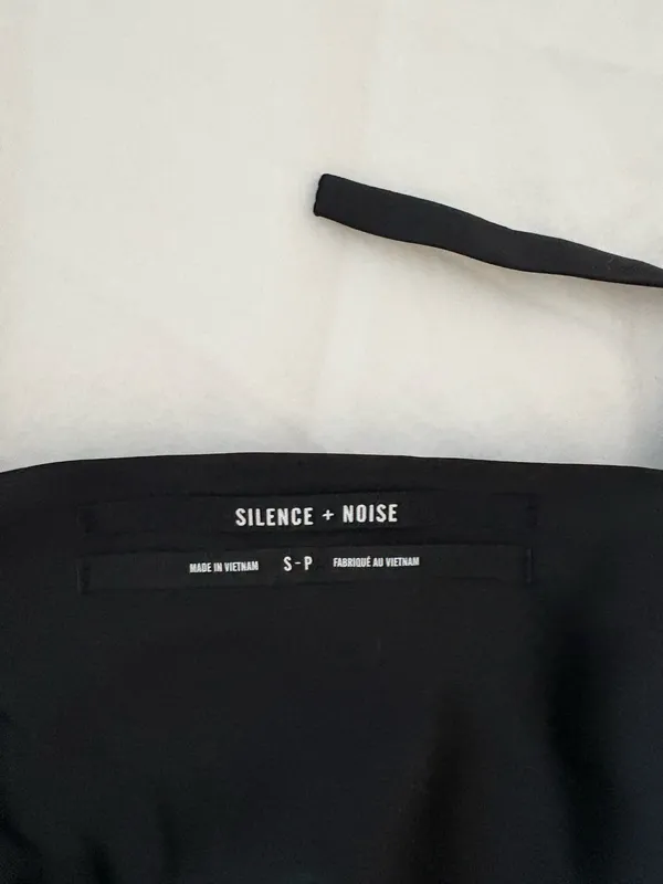 Urban Outfitters Satin Halter Black Top - Image 3