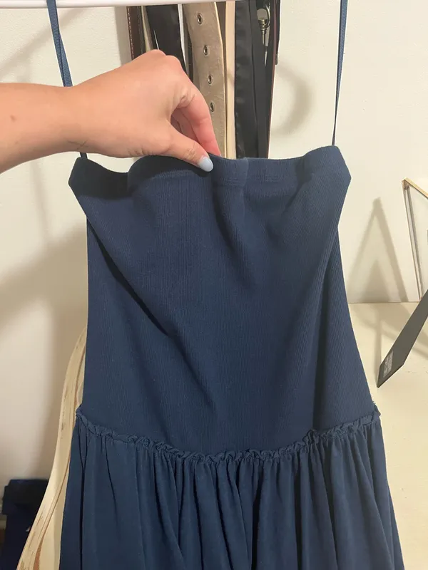 navy strapless dress  - Image 4