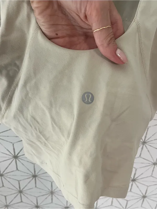 Lululemon Align High Neck Tank Cream - Image 4