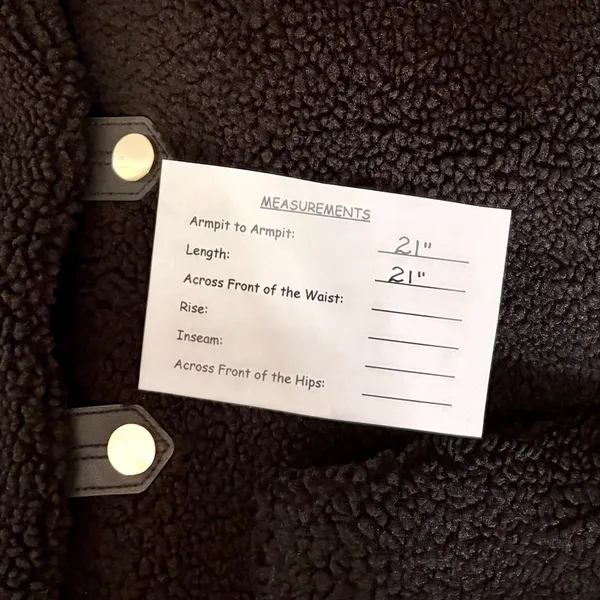 ZARA Black Sherpa Fuzzy Fleece Teddy‎ Coat Faux Shearling Snaps Pockets Small - Image 15