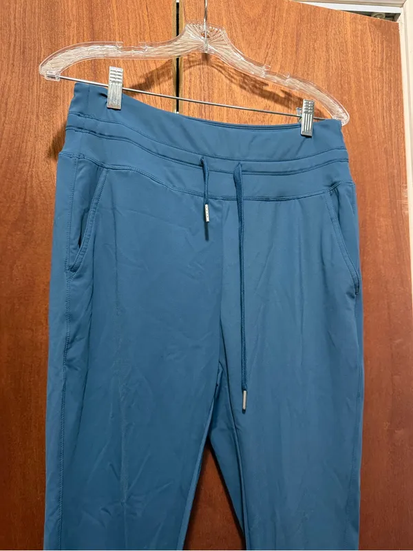 HALARA Teal Blue Women's Jogger Sweatpants with Drawstring - Image 4