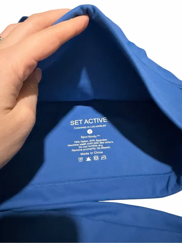 EUC SET Active Sportbody Crop and utility bike shorts - Ripple - Image 3