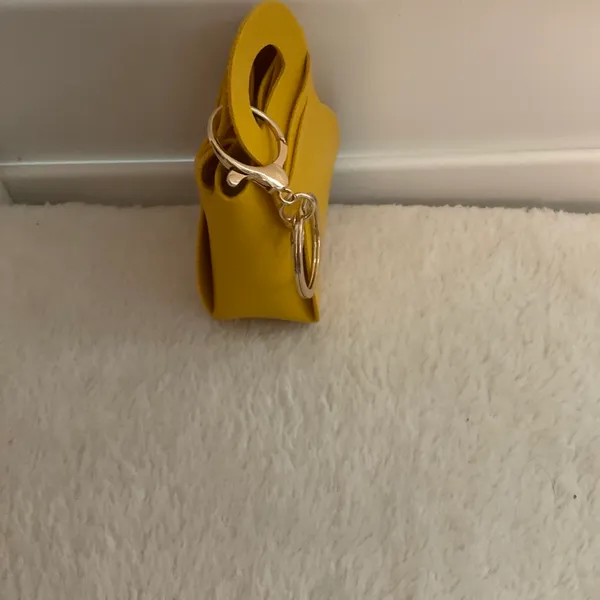 Yellow coin purse key fob Size undefined - Image 2
