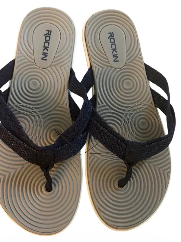 ROCKIN Flip Flop Sandals Women's Navy Size 9 NWT - Image 2