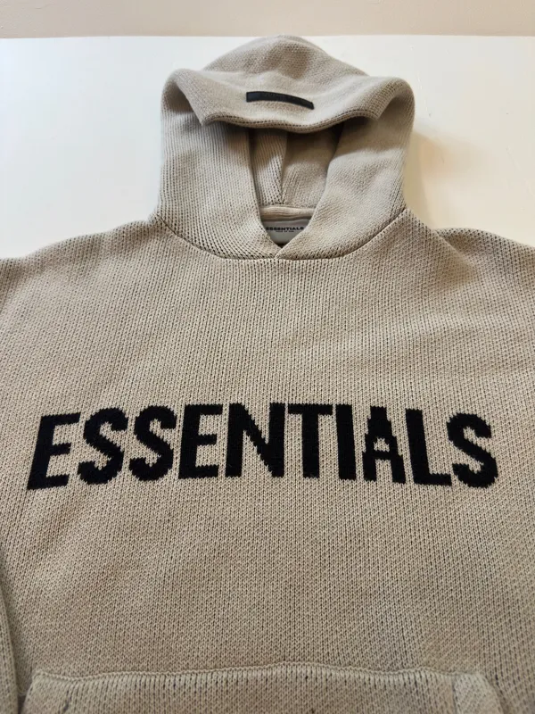Essentials Fear of God Knit Pullover Hoodie - Image 2