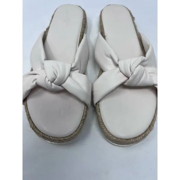Universal Threads Women's‎ White Sandals Size 9 - Image 7