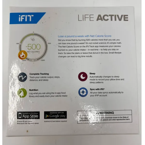 iFit Act Activity Tracker Pod‎ and Two Black Bands Small Large - Image 2