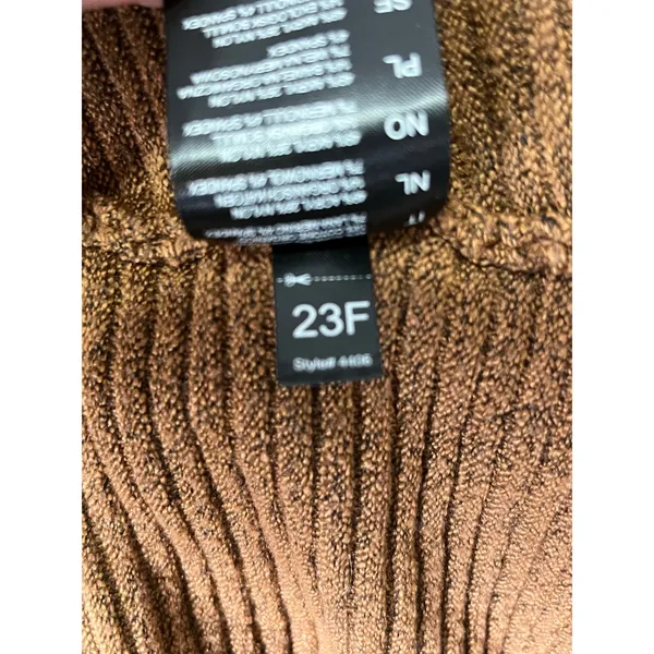 KÜHL Brown Textured Turtleneck Sweater Cozy Outdoorsy Hiking Gorpcore Knit Small - Image 8