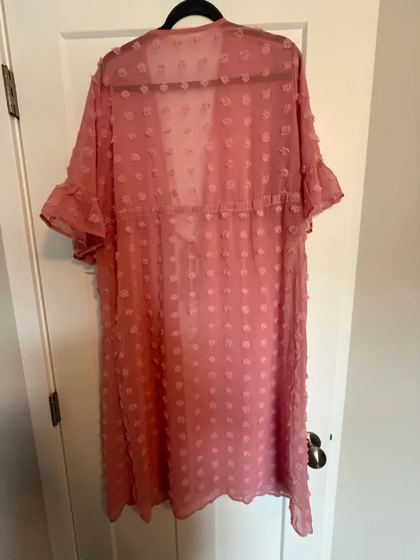 Pink polka dot blouse Size L - Image 2