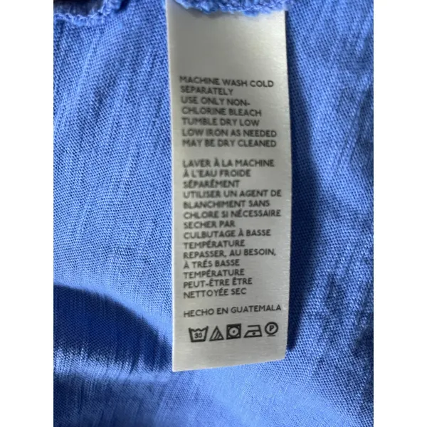 Free People Aria Trapeze Long Sleeve Tunic Top Oversized Size Medium Blue - Image 6