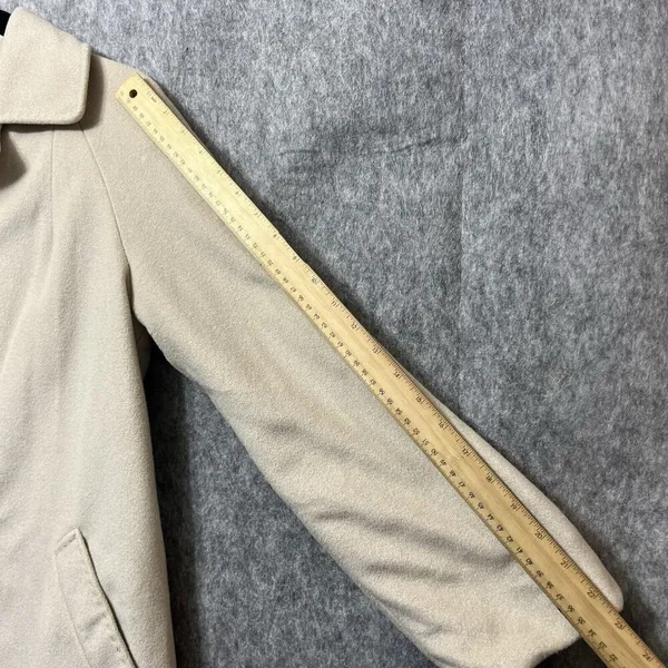 Vintage‎ Veloura Jacket Womens 10 Peacoat Tan Union Made 60s Trench Coat - Image 13