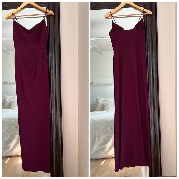 Sachin & Babi Paulina Gown Deep Wine Size 2 New With Tags wedding formal - Image 2