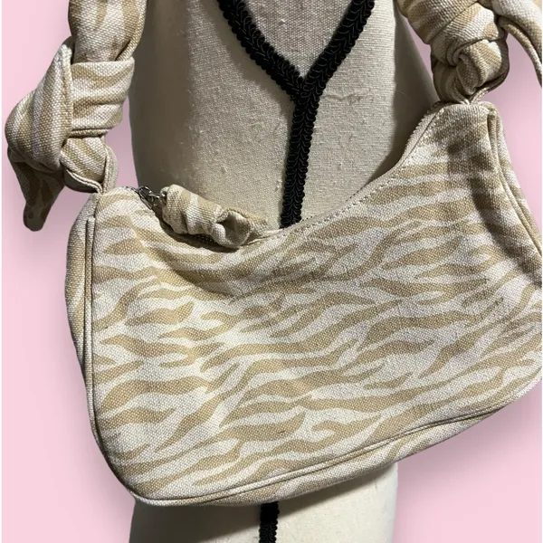 Zara tan zebra mini shoulder bag - Image 2