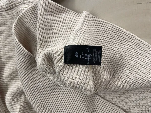 nwot NIC+ZOE cotton beige tan sweater top - Image 5