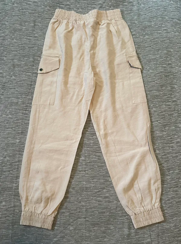 Lulus Beige Cargo Joggers - Image 3