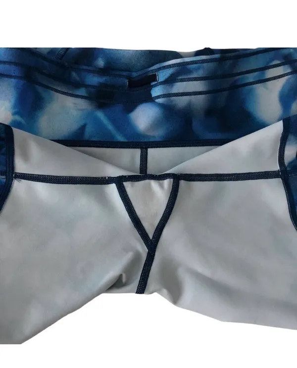 Lululemon Train Times Short 6” Inseam Mini Blush Blossom Alpine White Blue Sz 8 - Image 16