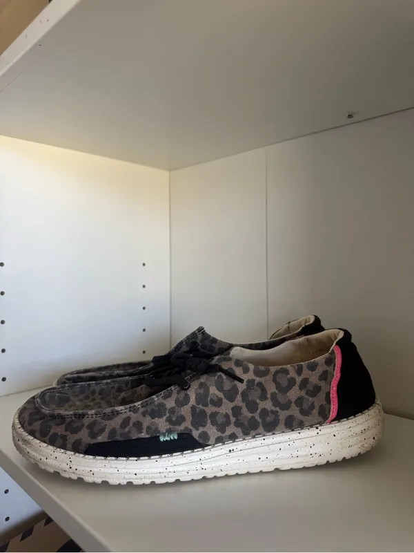 Women’s Leopard Hey Dudes - Image 2