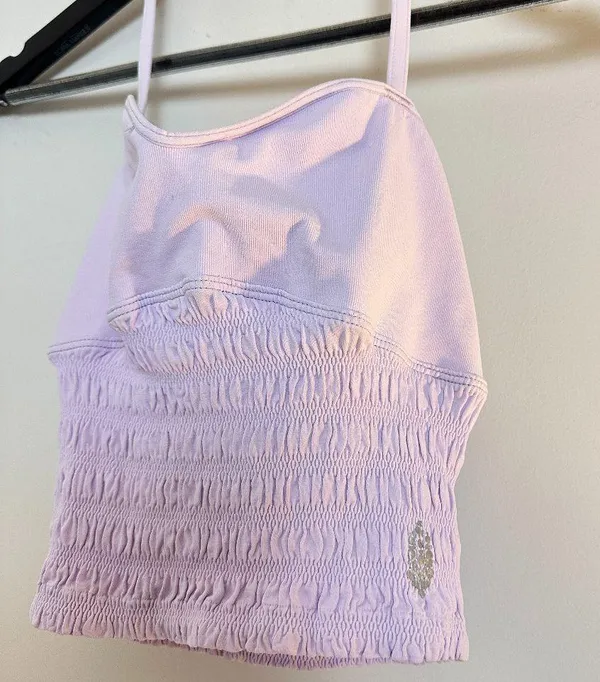 FREE PEOPLE Movement You're A Sweetheart Cami Lavender Shadow Size X-Small/Small - Image 5