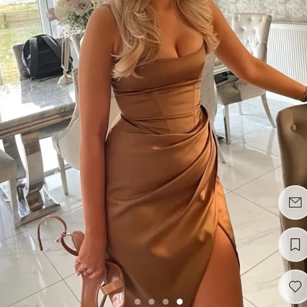 House Of CB Bianca‎ Dress in Mocha size XS NWOT - Image 3
