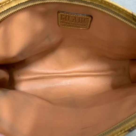 1' Classe Alviero Martini | Australia Classe Geo Cotton Leather Clutch Pouch‎ - Image 3