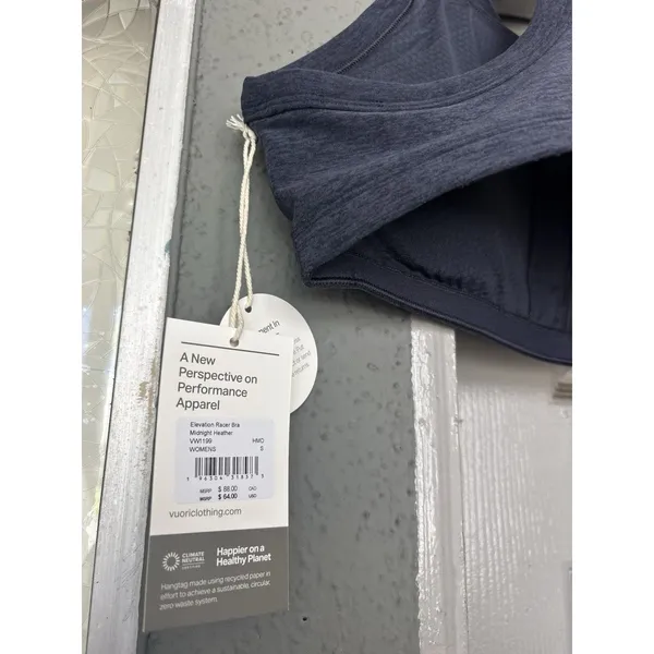 Vuori Elevation Racer Back Bra Midnight Blue Women's Sz S NEW $64 - Image 4
