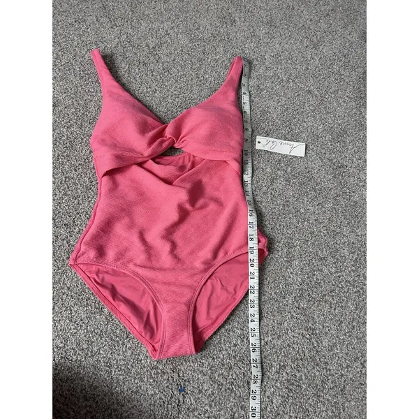 Anne Cole Dream Weaver Twist Front Melon One Piece Swimsuit women's ‎ Size 6 - Image 6