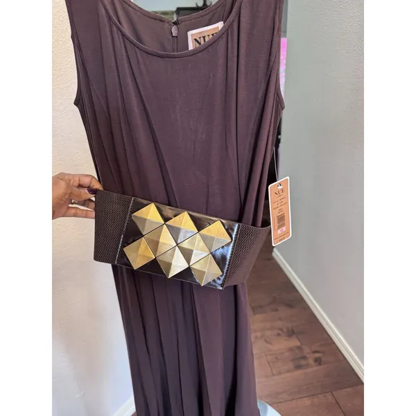 Nue By Shani Brown Dress Shapewear Belt Size 10 NWT‎ - Image 2