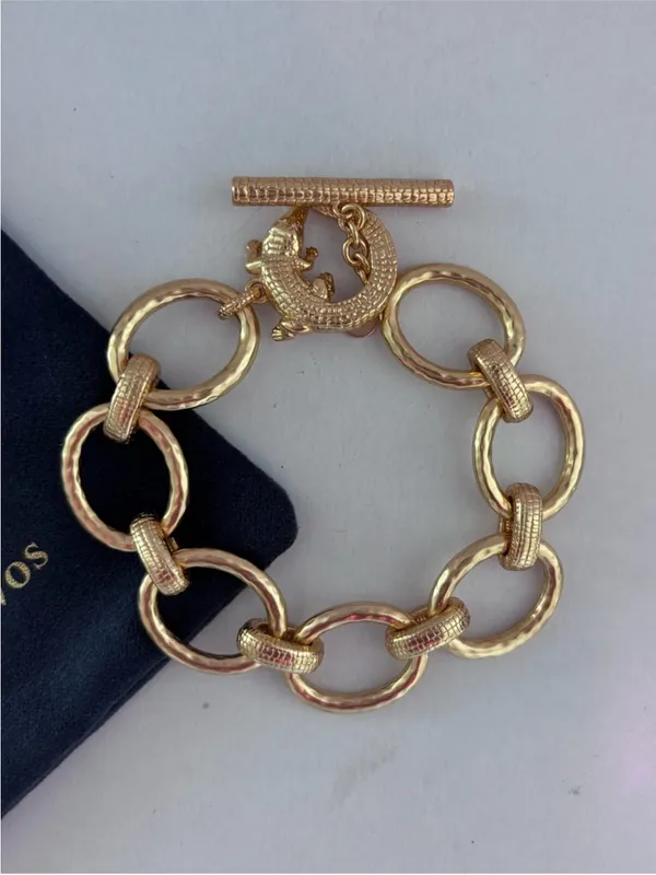 NWOT Julie Vos Alligator Link Bracelet - Image 4
