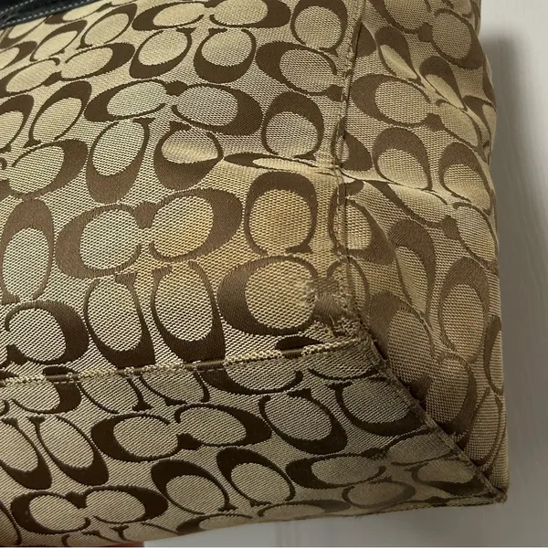 Coach Y2K Brown and Black Signature Tote - Image 7