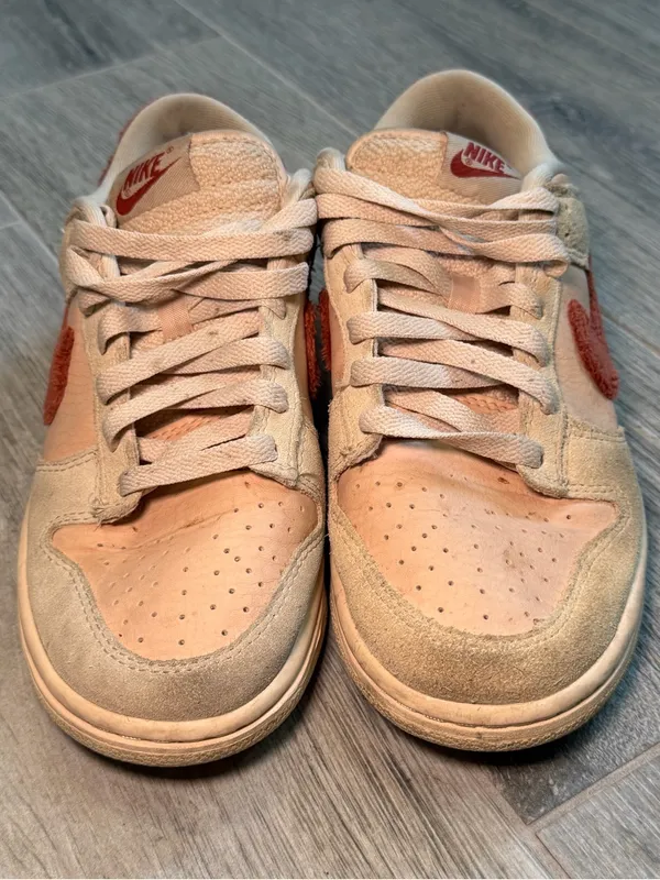 Nike Dunk Low Terry Swoosh Sneaker Women's Size 8 DZ4706-209 - Image 2