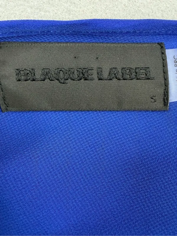 Blaque Label Romper Womens S Cobalt Blue Deep V Back 3/4 Sleeve Pockets - Image 6
