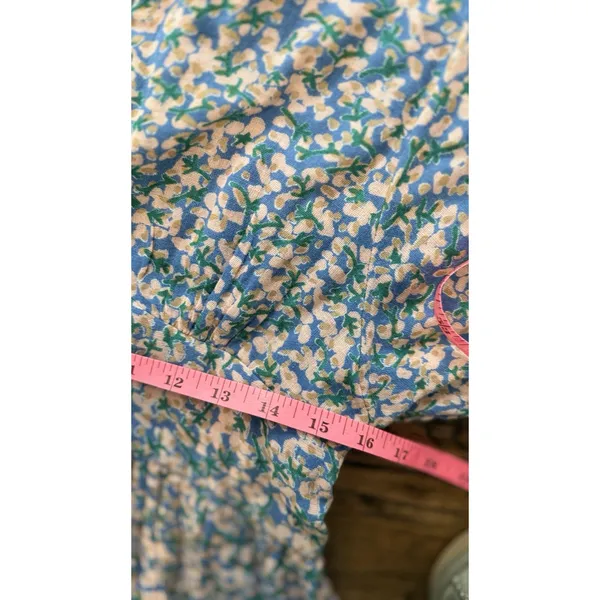 Anthropologie Mirth Caftan Perth mini dress in the Blueberry Print Medium 3031 - Image 11