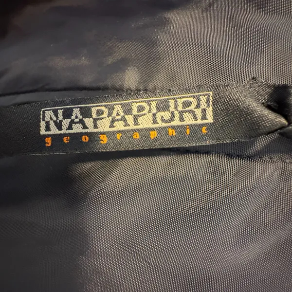 NAPAPIJRI GEOGRAPHIC Size-L‎ Mens Winter Jacket Bomber Black Insulated - Image 8