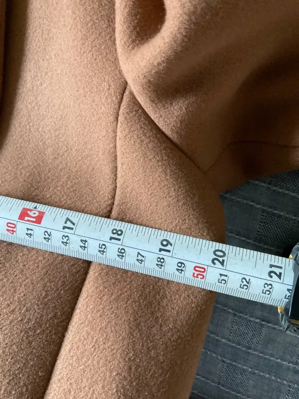 Sézane James wool Coat camel SZ38 bust40 US6 - Image 7